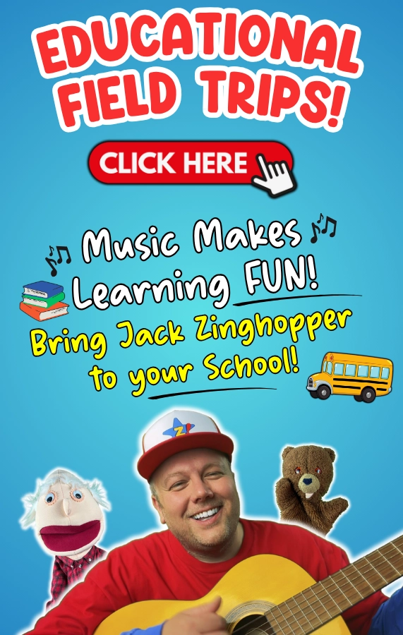 Educational Field Trips - Music Makes Learning Fun! Bring Jack Zinghopper to your school!