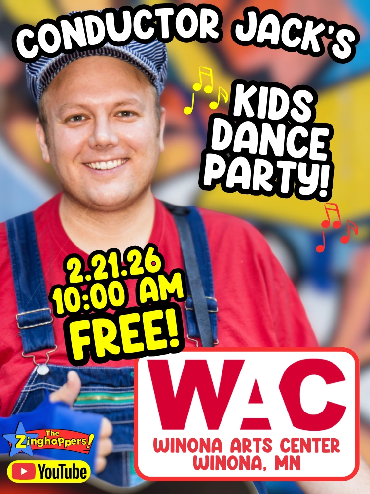 Conductor Jack at Winona Arts Center in Winona, Minnesota on February 21, 2026