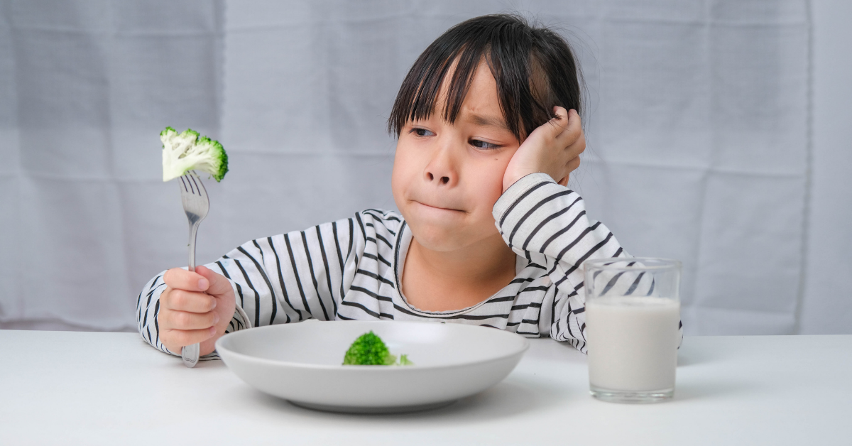 Kid refusing to eat veggies