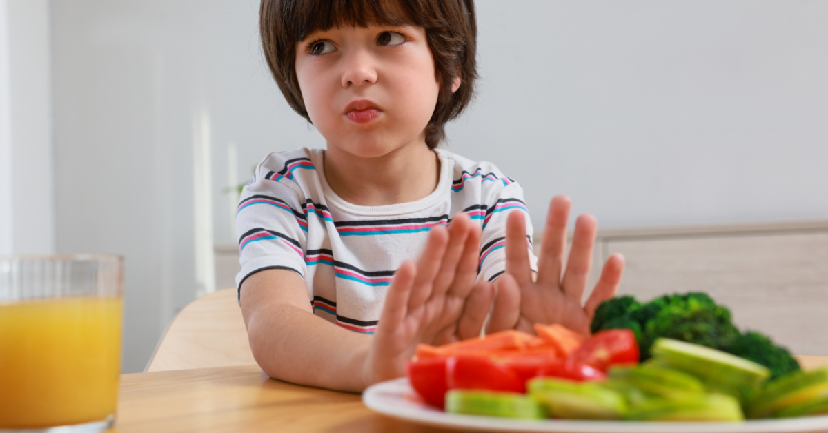 Kid refusing to eat veggies